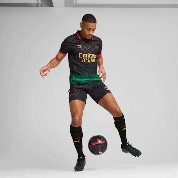 AC MILAN x OFF-WHITE™ Authentic Men's Shorts, PUMA Black-Power Green, extralarge-IND