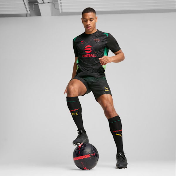 AC MILAN x OFF-WHITE™ Men's Pre-Match Jersey, PUMA Black-For All Time Red, extralarge