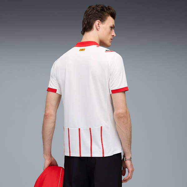 Jersey home para hombre Girona FC 25/26, PUMA White-PUMA Red, extralarge