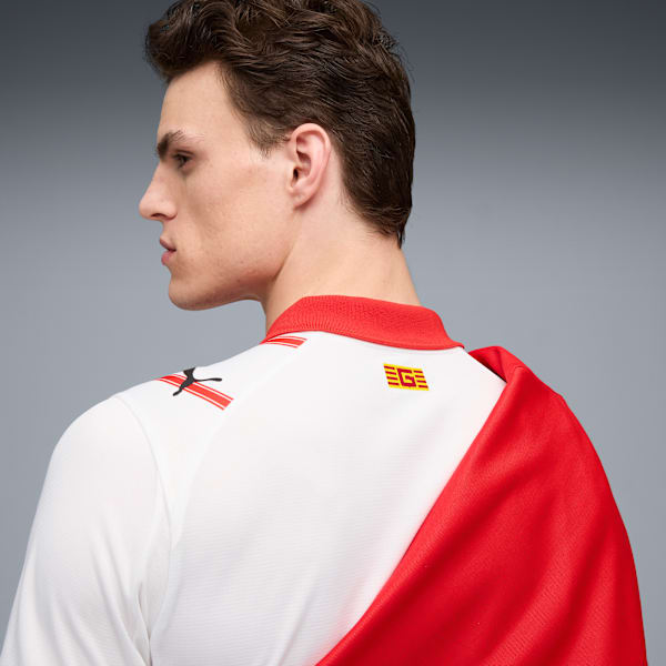 Jersey home para hombre Girona FC 25/26, PUMA White-PUMA Red, extralarge