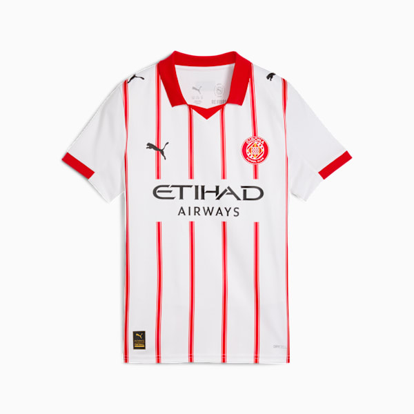 Girona FC 25/26 Home Jersey Youth, PUMA White-PUMA Red, extralarge-GBR