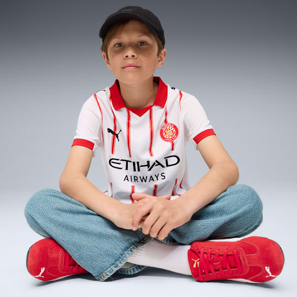 Girona FC 25/26 Home Jersey Youth, PUMA White-PUMA Red, extralarge-GBR
