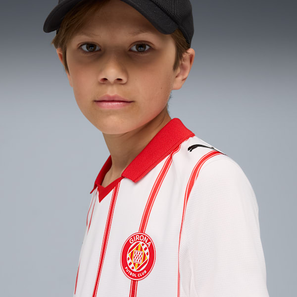 Girona FC 25/26 Home Jersey Youth, PUMA White-PUMA Red, extralarge-GBR