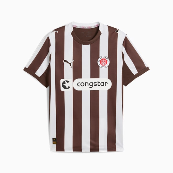 FC St. Pauli 25/26 Home Jersey Men, Espresso Brown-PUMA White, extralarge