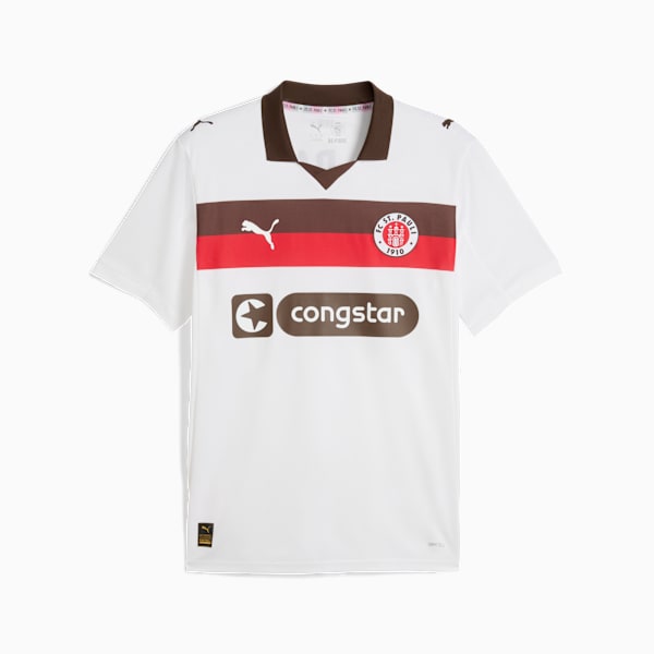 FC St. Pauli 25/26 Away Jersey Men, PUMA White-Espresso Brown, extralarge-GBR