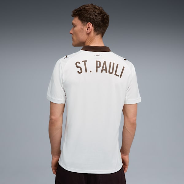 FC St. Pauli 25/26 Away Jersey Men, PUMA White-Espresso Brown, extralarge-GBR