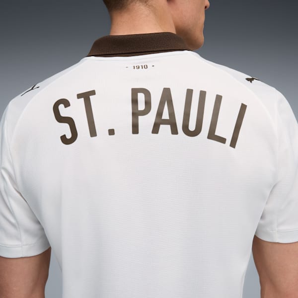 FC St. Pauli 25/26 Away Jersey Men, PUMA White-Espresso Brown, extralarge-GBR
