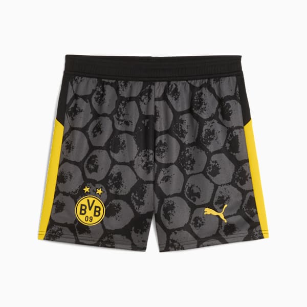 KIDSUPER x BORUSSIA DORTMUND Shorts Youth, PUMA Black-Faster Yellow, extralarge-GBR