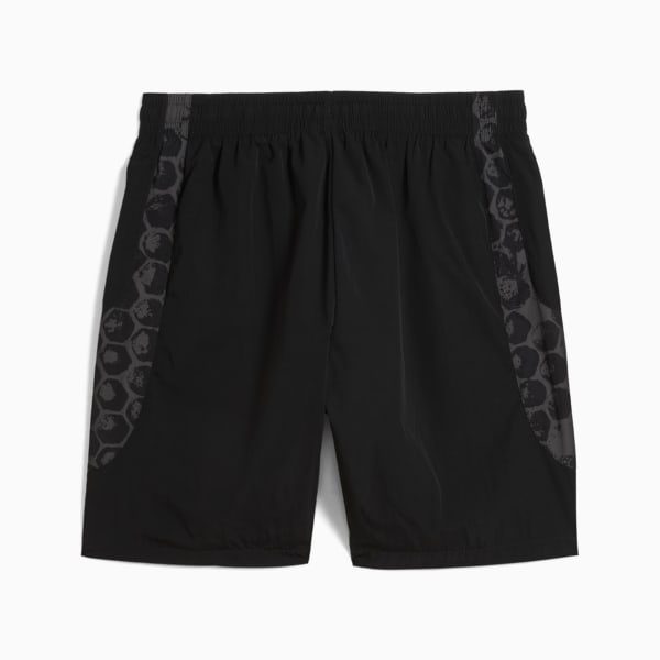 PUMA x KIDSUPER BVB Men's Regular Fit Travel Shorts, PUMA Black-Faster Yellow, extralarge-IND
