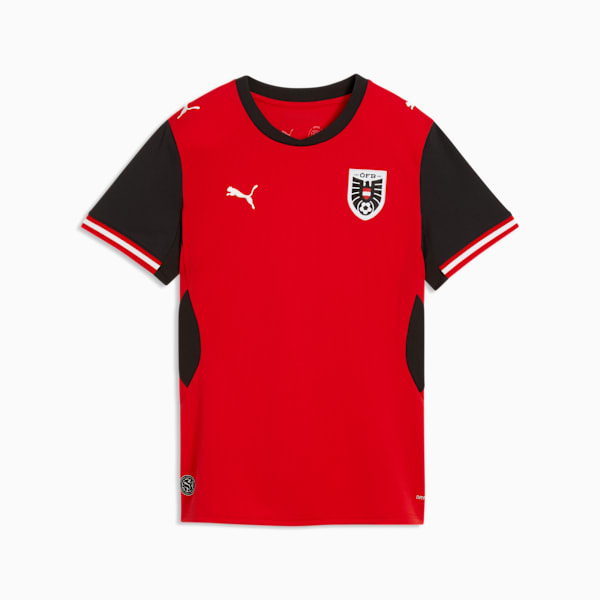 Austria Home Women's Soccer Jersey, PUMA Red-PUMA Black, extralarge