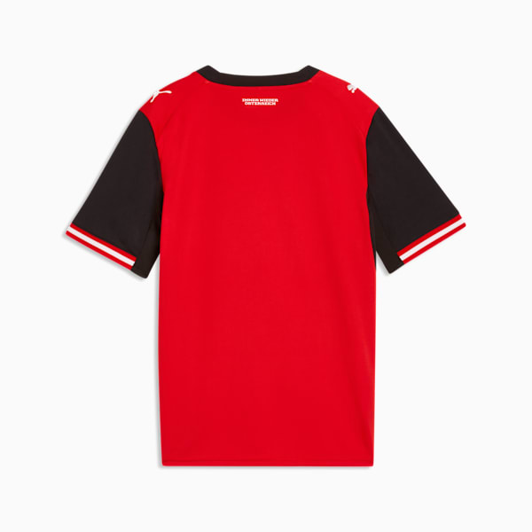 Austria Home Big Kids' Soccer Jersey, PUMA Red-PUMA Black, extralarge