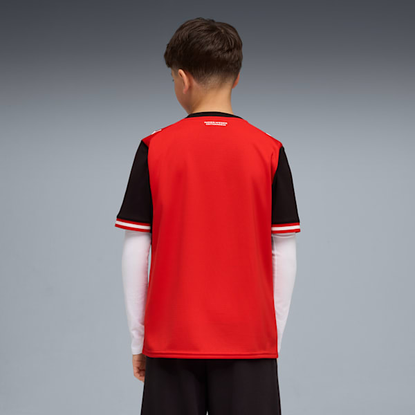 Austria Home Big Kids' Soccer Jersey, PUMA Red-PUMA Black, extralarge