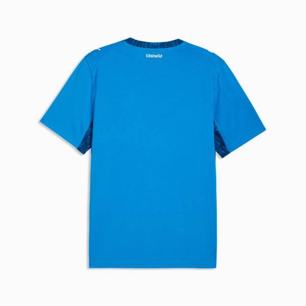 Iceland Home Men's Soccer Jersey, Electro Royal-PUMA White, extralarge
