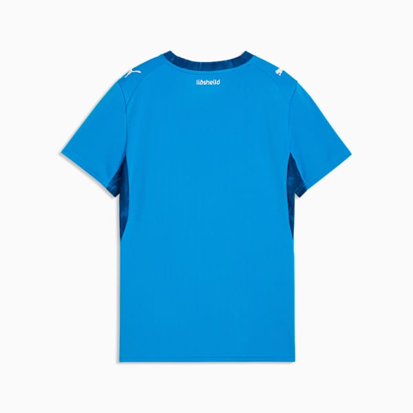 Iceland Home Women's Soccer Jersey, Electro Royal-PUMA White, extralarge