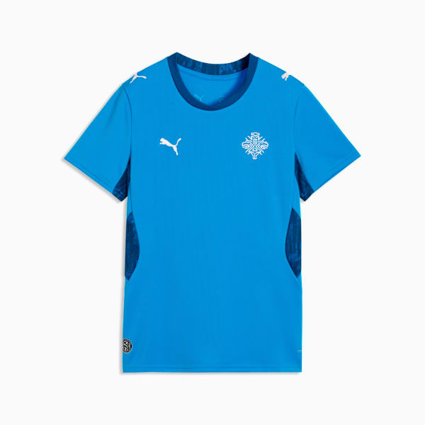 Iceland Home Women's Soccer Jersey, Electro Royal-PUMA White, extralarge