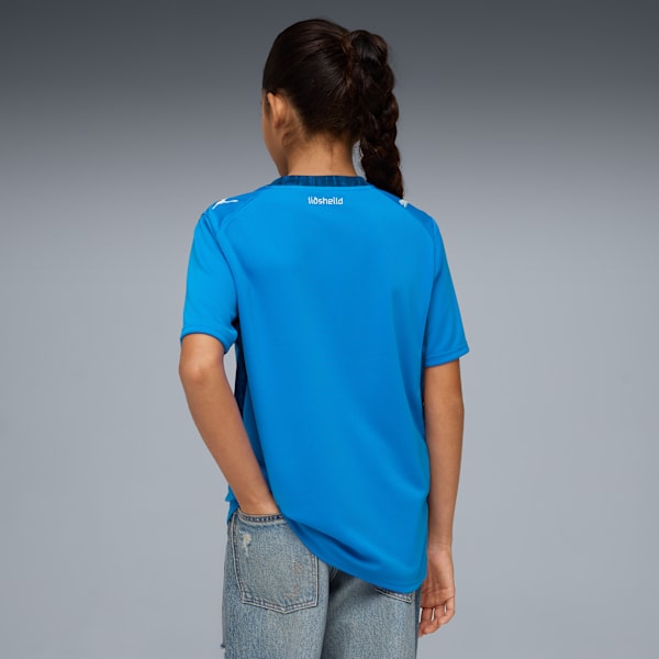 Iceland Home Big Kids' Soccer Jersey, Electro Royal-PUMA White, extralarge