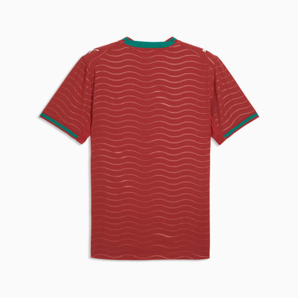 Portugal Authentic Home Men's Soccer Jersey, Club Red-Green Lagoon, extralarge