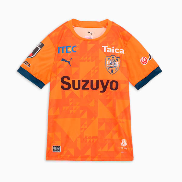 ボーイズ 清水エスパルス 2025 半袖 ユニフォーム 130-150cm, GOLDEN POPPY-(S Orange)AOP, extralarge-JPN