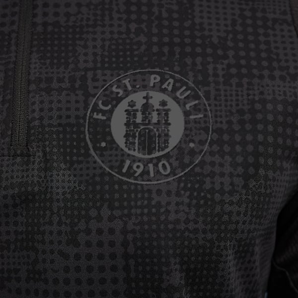 FC St. Pauli Training 1/4 Zip Top Men, PUMA Black-Flat Dark Gray, extralarge