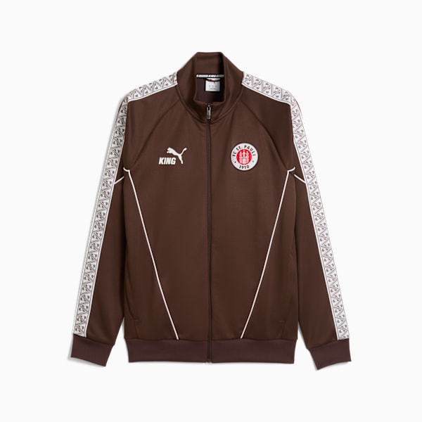 FC St. Pauli KING Anthem Jacket Men, Espresso Brown-PUMA White, extralarge-GBR