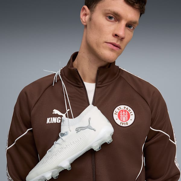 FC St. Pauli KING Anthem Jacket Men, Espresso Brown-PUMA White, extralarge-GBR