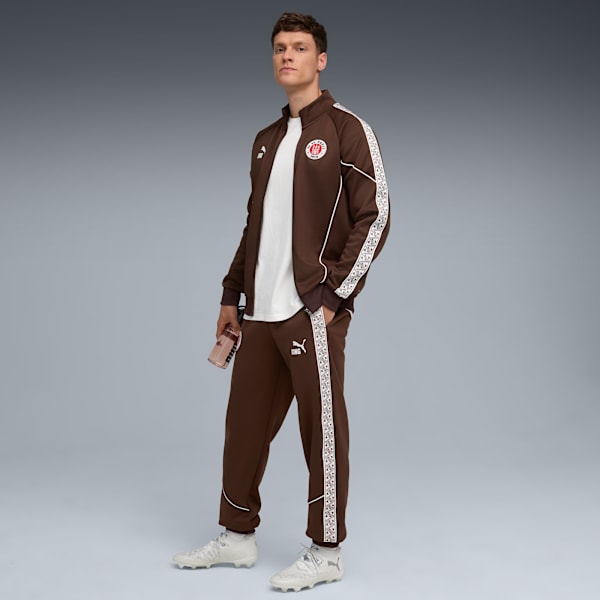 FC St. Pauli KING Anthem Jacket Men, Espresso Brown-PUMA White, extralarge-GBR
