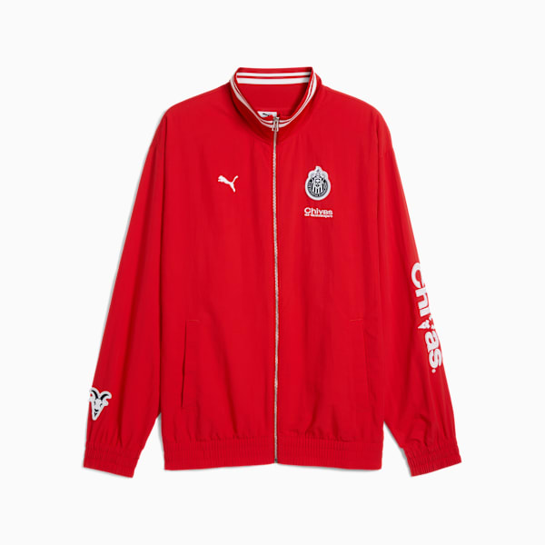 Chivas Men's Varsity Jacket, PUMA Red, extralarge