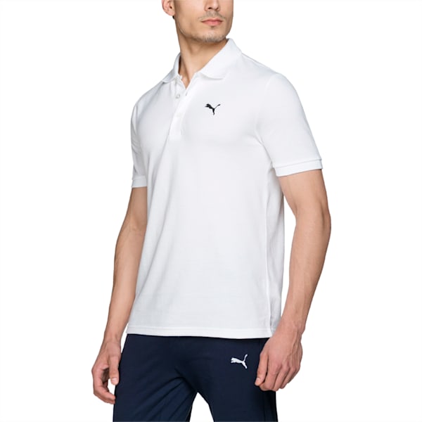 Essential Men's Polo, white, extralarge-IND