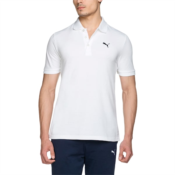 Essential Men's Polo, white, extralarge-IND