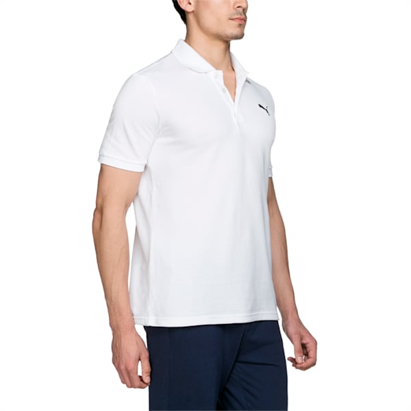 Essential Men's Polo, white, extralarge-IND