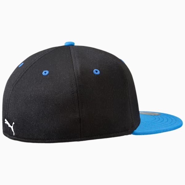 Basic Stretchfit Cap, black-Strong blue, extralarge-IND