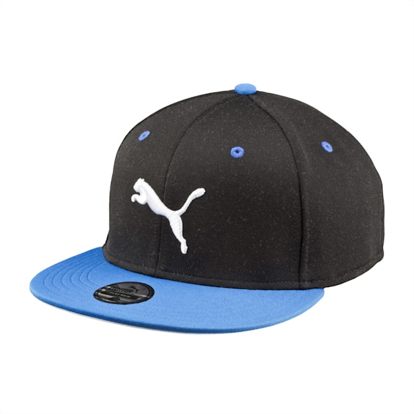 Basic Stretchfit Cap, black-Strong blue, extralarge-IND