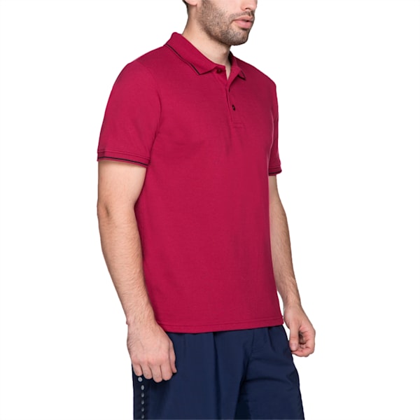 Essential Tipping Men's Polo T-shirt, beet red, extralarge-IND