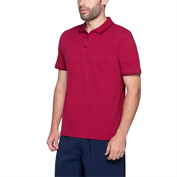 Essential Tipping Men's Polo T-shirt, beet red, extralarge-IND