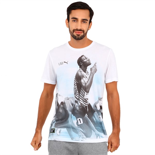 Usain Bolt T-Shirt, white, extralarge-IND