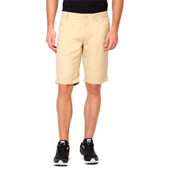 Men's Woven Chinos Shorts, pale khaki, extralarge-IND