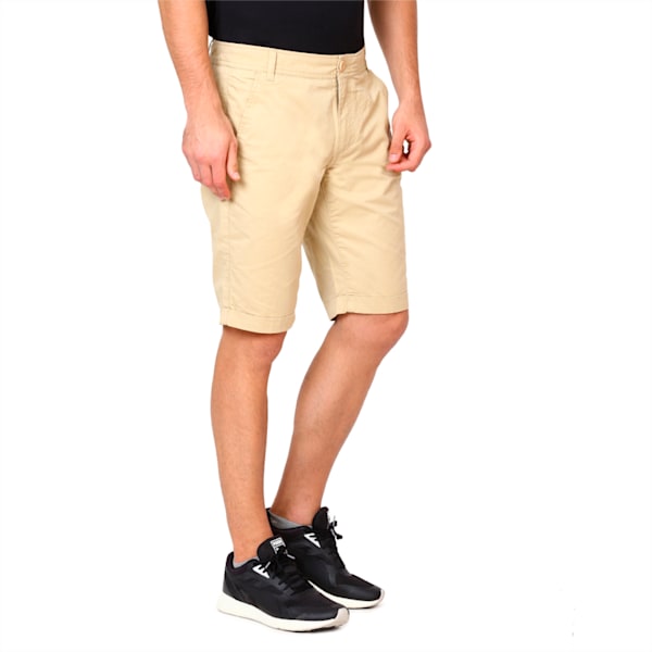 Men's Woven Chinos Shorts, pale khaki, extralarge-IND