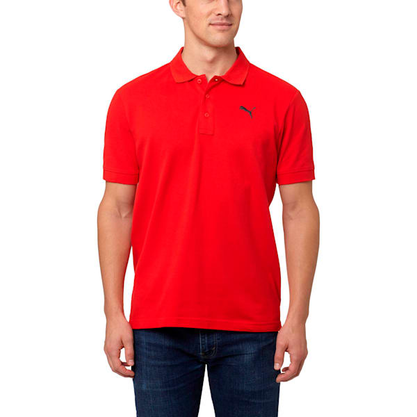 Men's Piqué Polo, Puma Red, extralarge