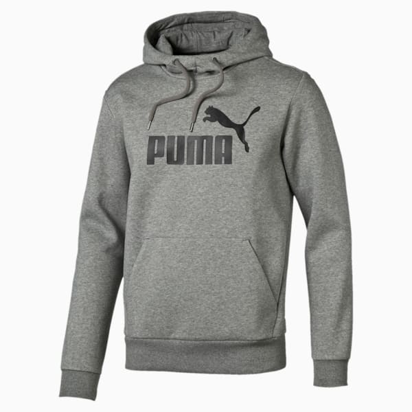 Style No.1 Logo Men's Fleece Hoodie, Medium Gray Heather, extralarge-IND