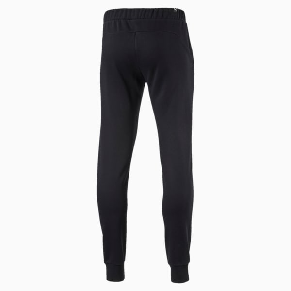 Style No.1 Logo Men's Fleece Sweatpants, Cotton Black, extralarge-IND