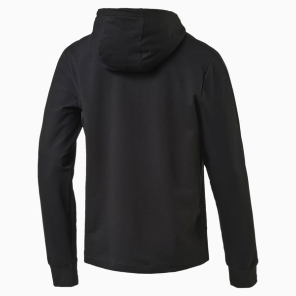 StretchLite Zip-Up Hoodie, Cotton Black, extralarge