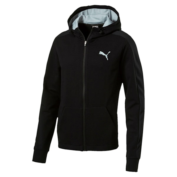 StretchLite Zip-Up Hoodie, Cotton Black, extralarge