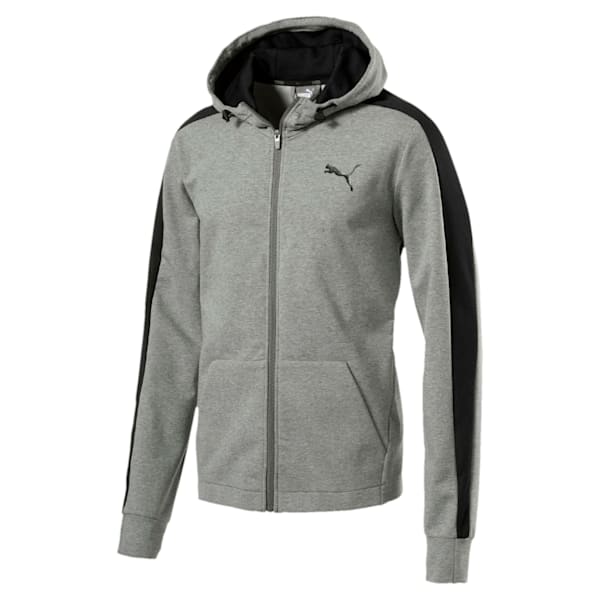StretchLite Zip-Up Hoodie, Medium Gray Heather, extralarge