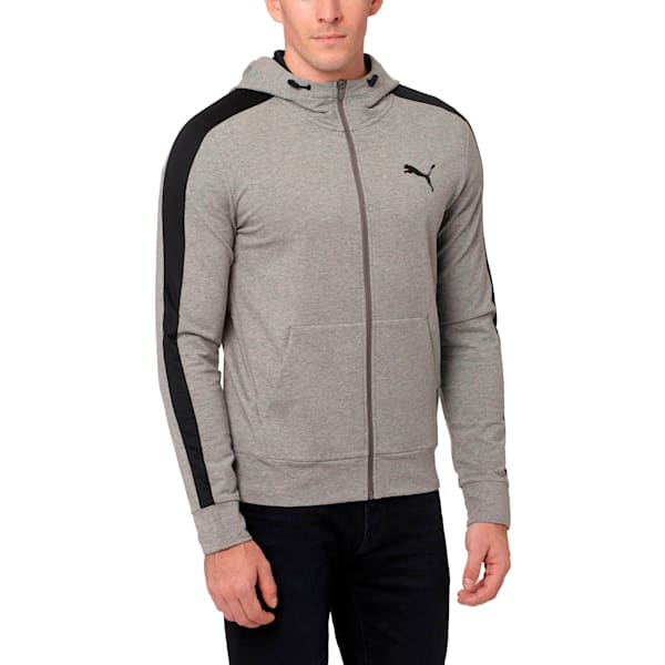 StretchLite Zip-Up Hoodie, Medium Gray Heather, extralarge