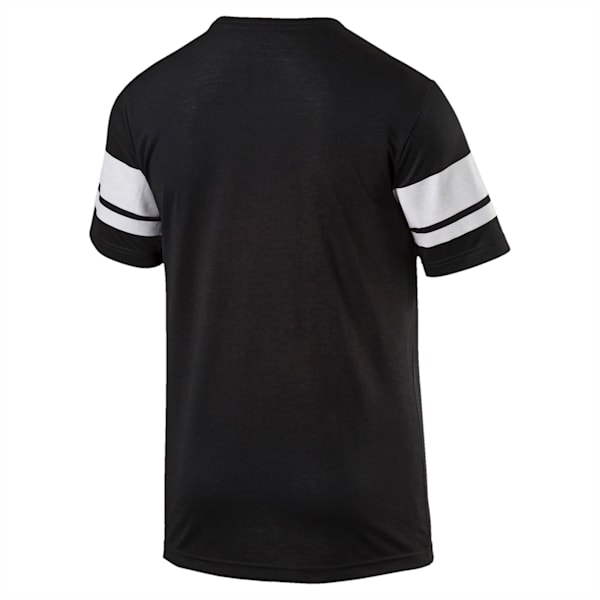 Style Athletic Men's Number T-Shirt, Cotton Black-White, extralarge-IND