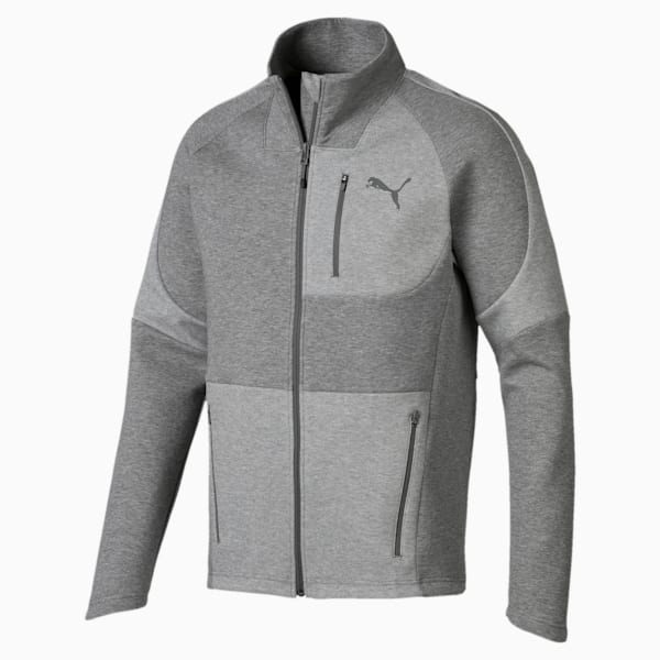 Evostripe Move Jacket, Medium Gray Heather, extralarge