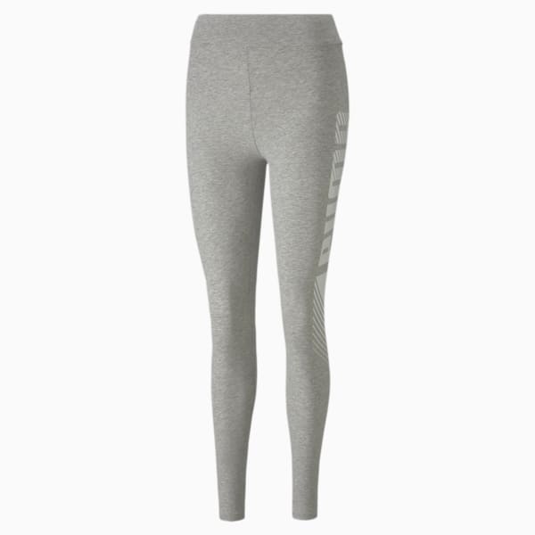 Essential Graphic Women's Leggings, Light Gray Heather, extralarge