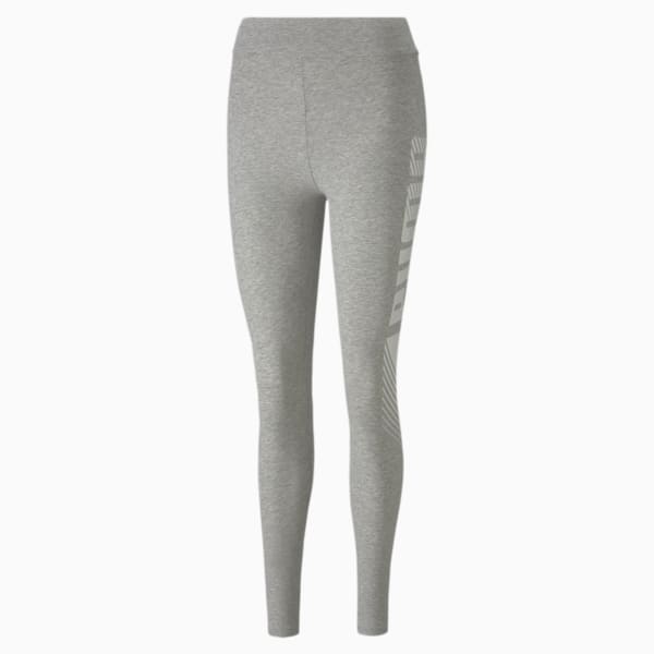 Leggings Essentials+ Graphic Mujer, Light Gray Heather, extralarge