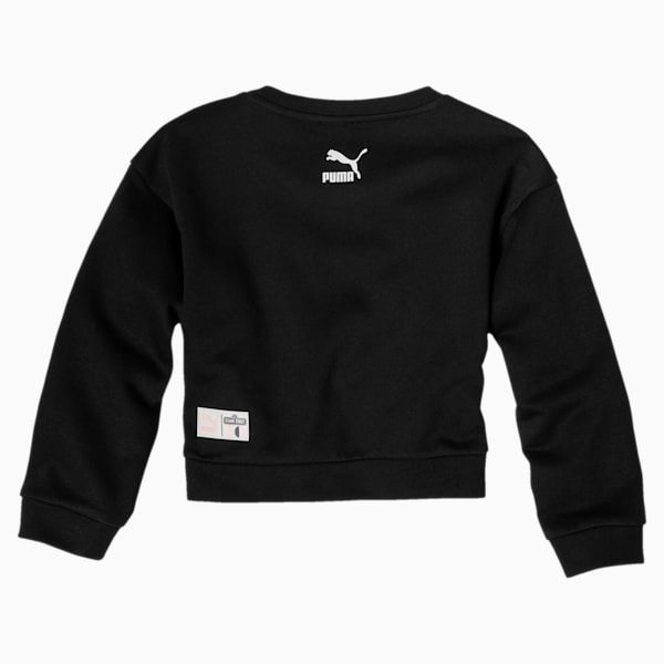 PUMA x SESAME STREET Girl’s Crewneck Sweatshirt, Cotton Black, extralarge