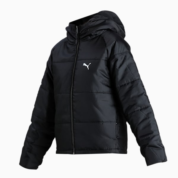 Women's Down Hooded Jacket, Puma Black, extralarge-IND